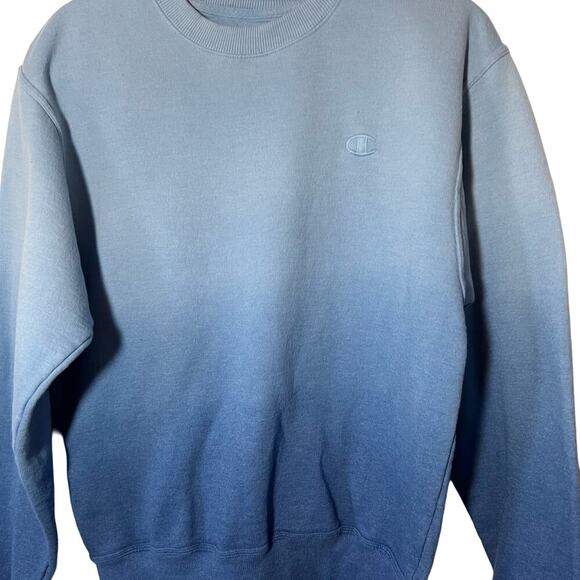 CHAMPION Men's Authentic Blue Ombre Pullover Sweatshirt Size Small Style‎ S5875 - Picture 3 of 9